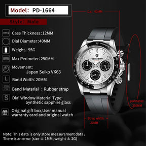 Automatic Waterproof Chronograph watch for Men